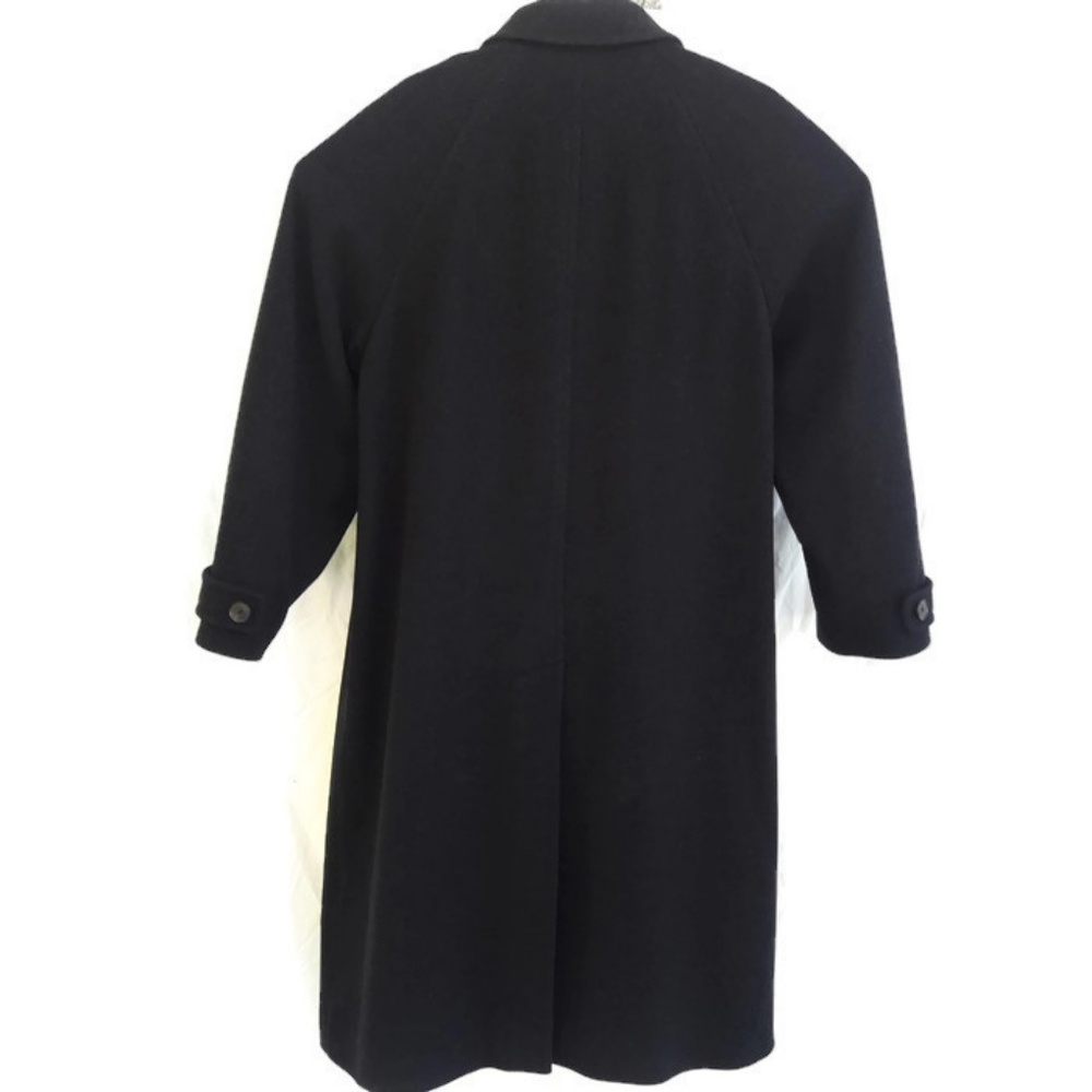 dup Hugo Boss Black Wool Blend Over Coat Trench Long 40R - Picture 3 of 8